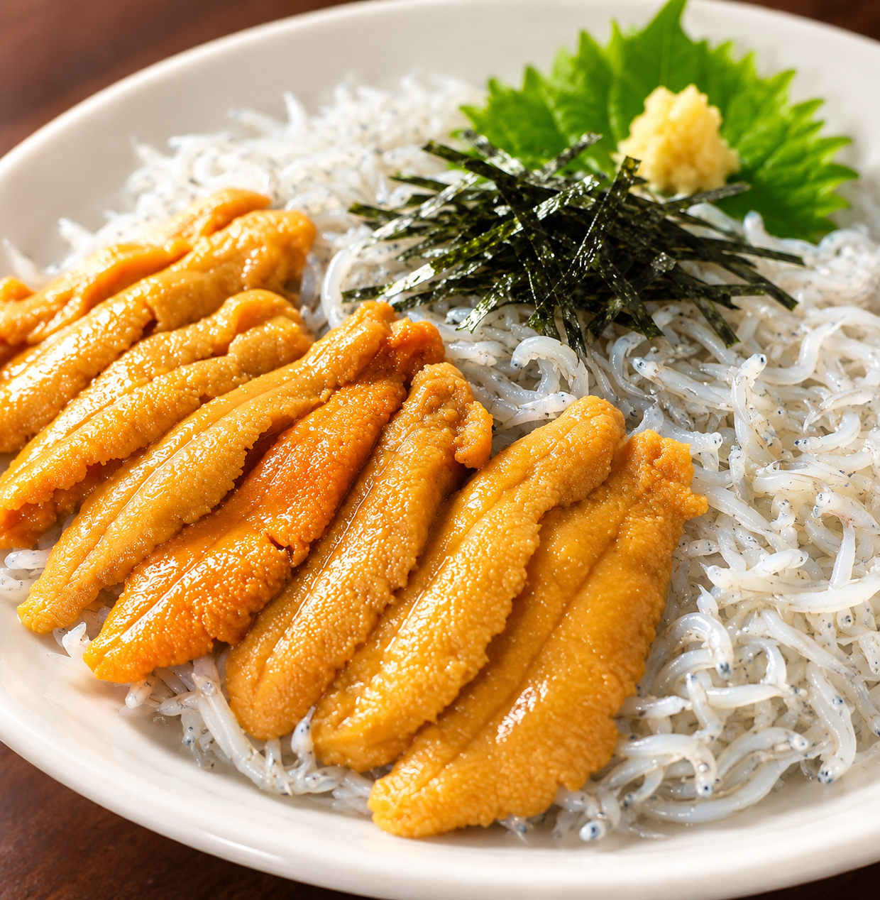 ウニしらす丼